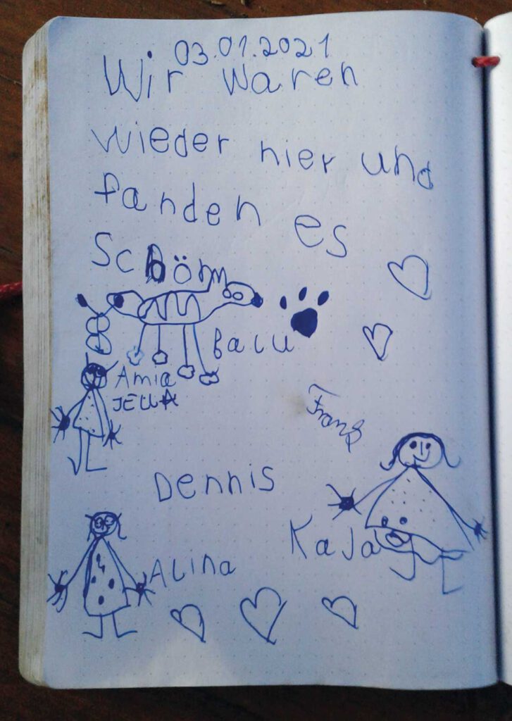 Besucherbuch Kinderwald Horneburg