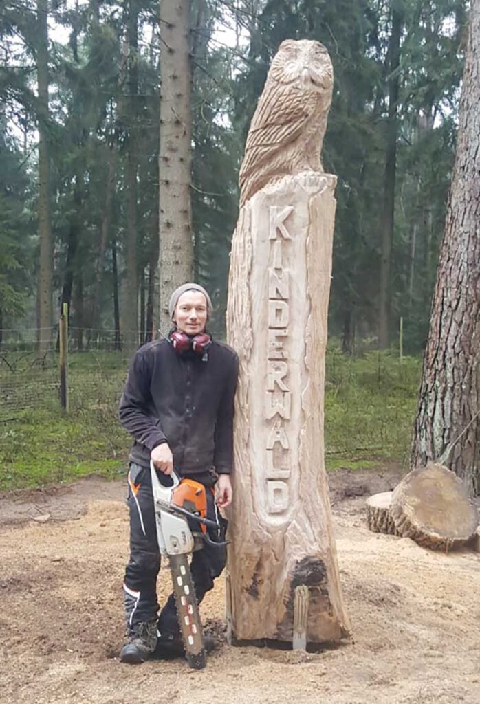 Neue Eule im Kinderwald