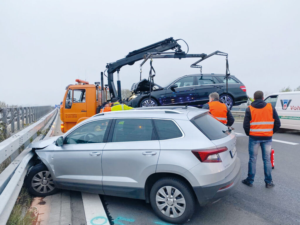 Unfall auf der A26
