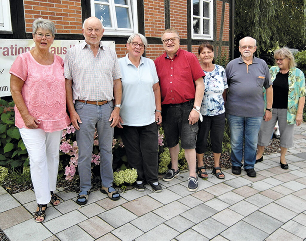 Das Helferteam, von lnks: Monika, Kuddel, Ulla, Peter, Tatjana, Jan und Elke.