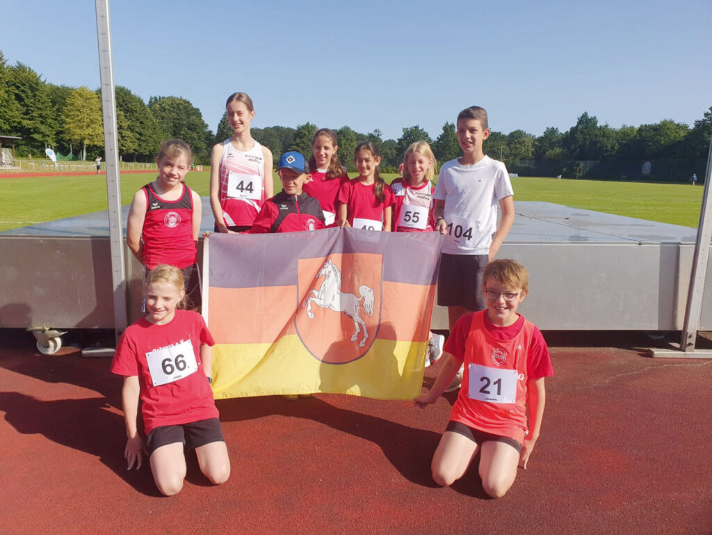 Haben Spaß am Sport – die Horneburger Leichtathleten.