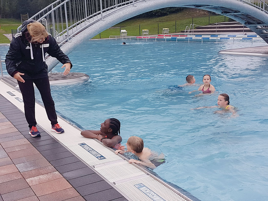 Schwimmprojekt mit Frau Böhme.