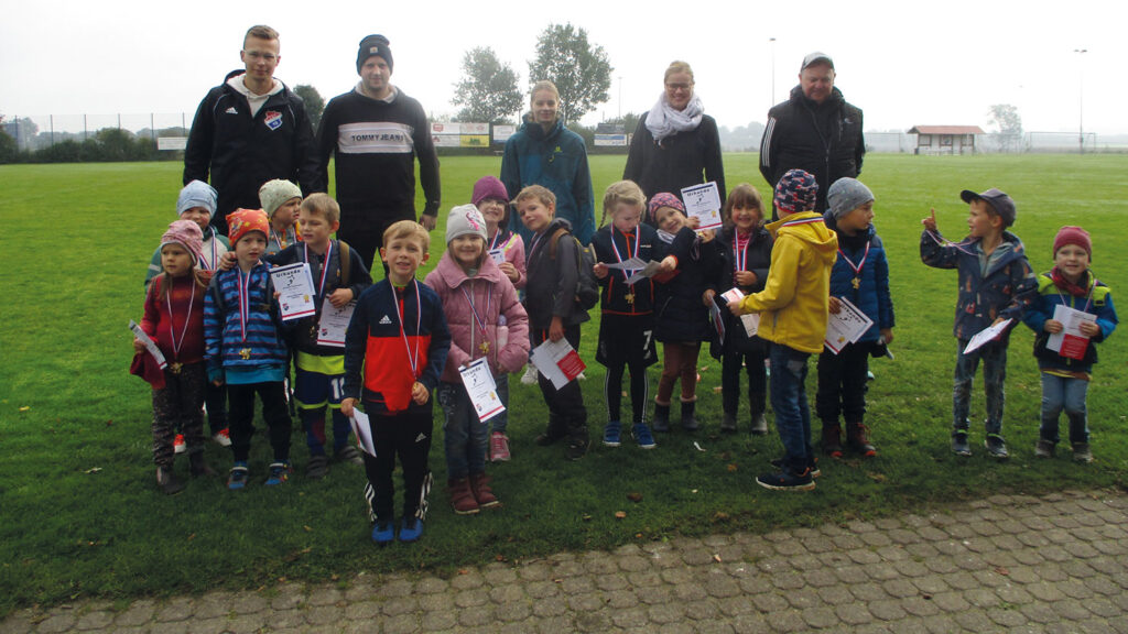 Die Teilnehmer vom Kindergarten „Ratz und Rübe“ aus Bliedersdorf.